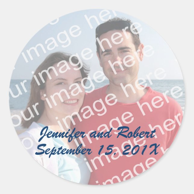 Aufkleber für benutzerdefinierte Fotos (Vorderseite)