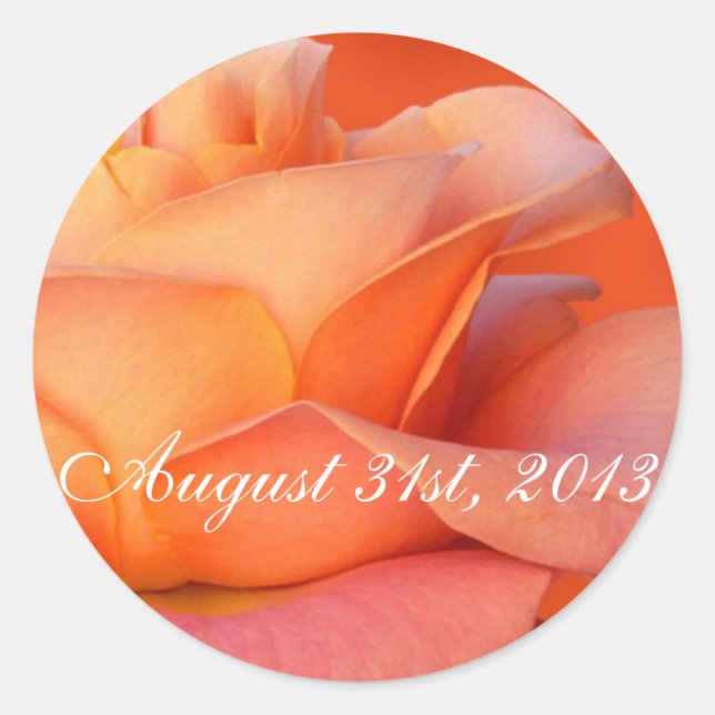Aufkleber für benutzerdefinierte Rose und Vorlagen (Vorderseite)