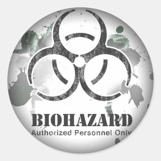 Aufkleber für Biogefährdungen (Vorderseite)
