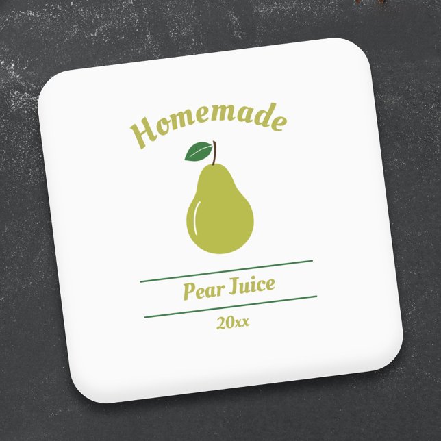 Aufkleber für Birnensaft (Pear Juice Label Sticker)