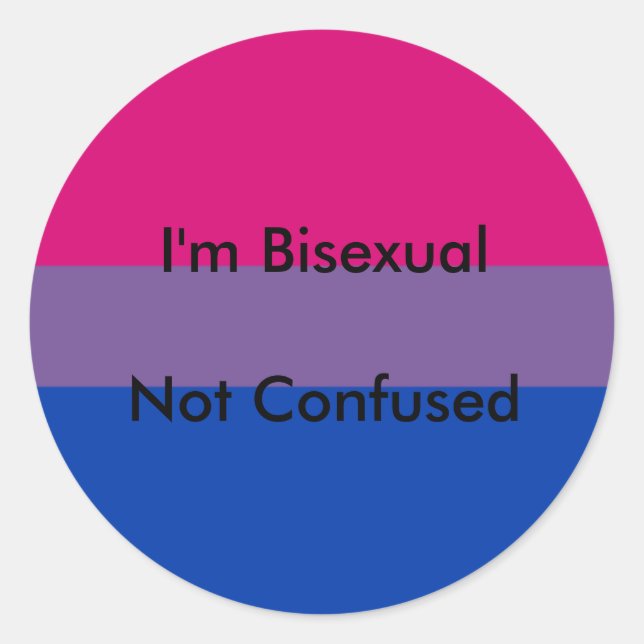 Aufkleber für Bisexuelle (Vorderseite)