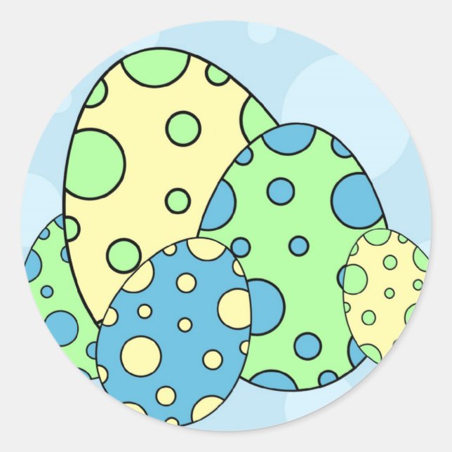 Aufkleber für Blaue Ostereier (Vorderseite)