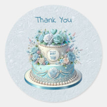 Aufkleber für Blaukuchen