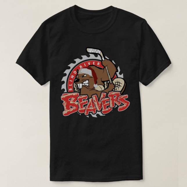 Aufkleber für blinde River Beavers T-Shirt (Design vorne)