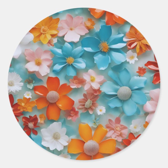 Aufkleber für Blume (Vorderseite)