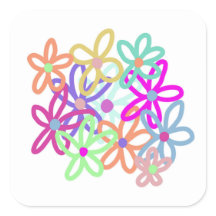 Aufkleber für Blume