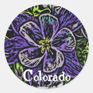Aufkleber für Blume Colorado
