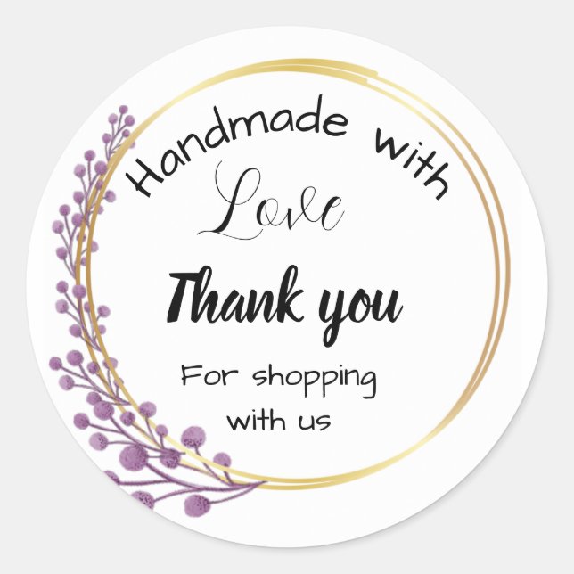 Aufkleber für Blumengeschäfte (Vorderseite)