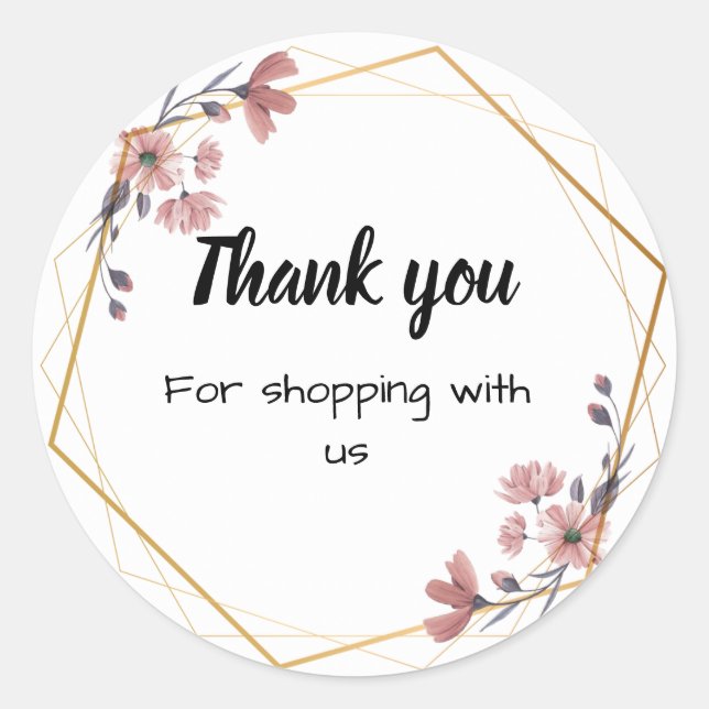 Aufkleber für Blumengeschäfte (Vorderseite)