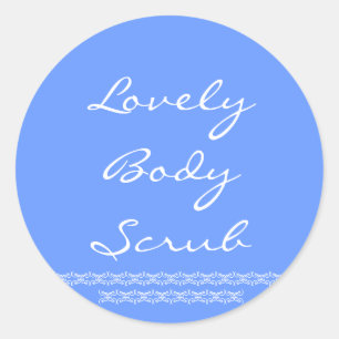 Aufkleber für Body Scrubs