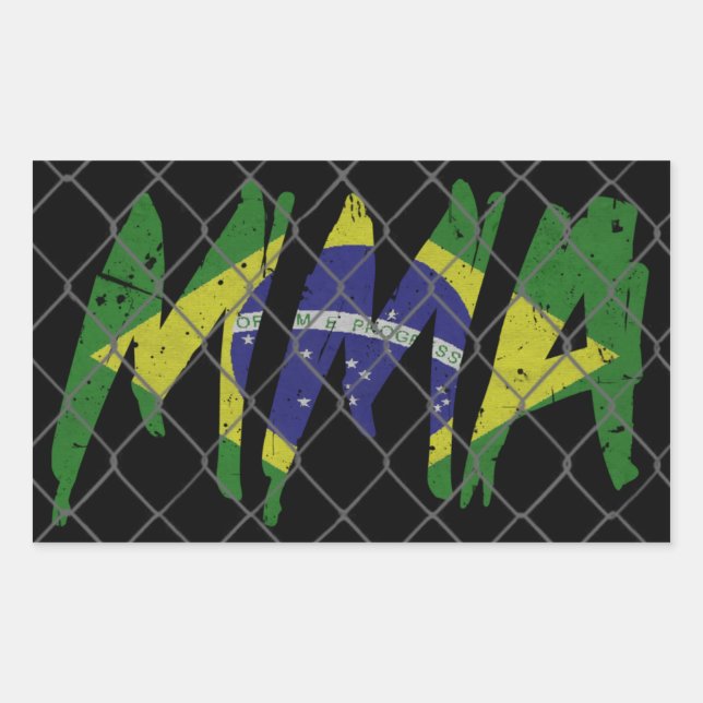 Aufkleber für brasilianische MIXED MARTIAL ARTS (Vorderseite)