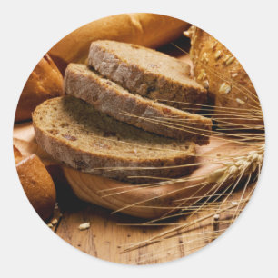 Aufkleber für Brot und Weizen