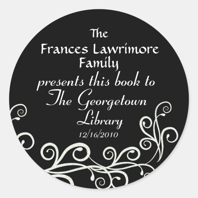 Aufkleber für Buchzeichen durch SRF (Vorderseite)