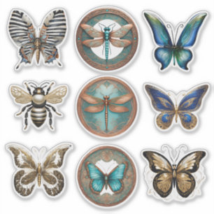 Aufkleber für Bugs und Schmetterlinge