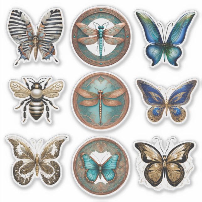 Aufkleber für Bugs und Schmetterlinge (Vorderseite)
