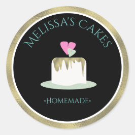 Aufkleber für Cake-Logos, die für Hochzeitskuchen 