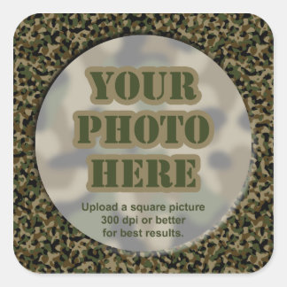 Aufkleber für Camouflage-Foto (Blatt von 6 großen)