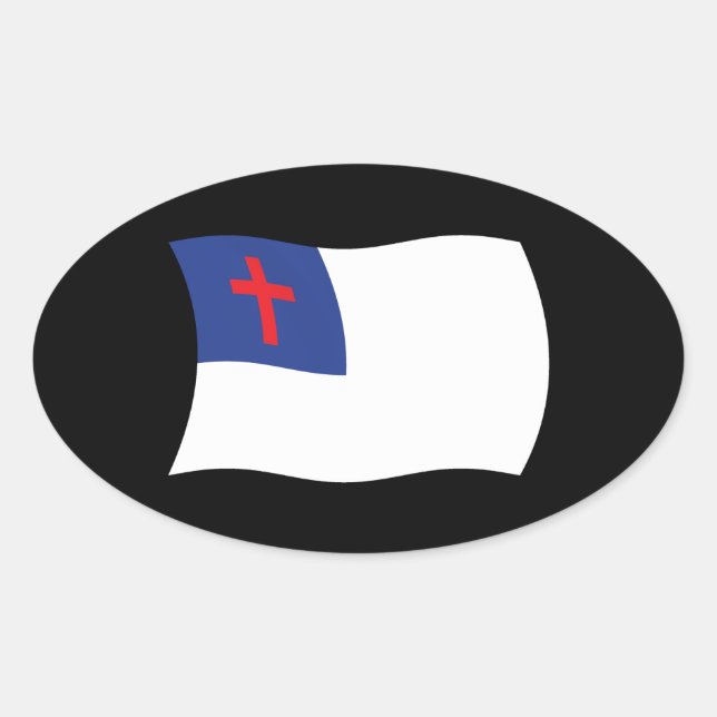 Aufkleber für christliche Religionsflagge (Vorderseite)