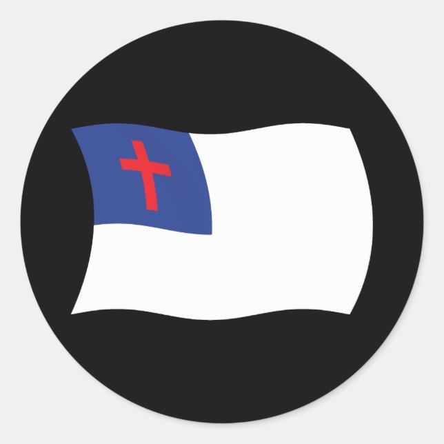 Aufkleber für christliche Religionsflagge (Vorderseite)