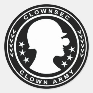 Aufkleber für Clownarme Abzeichen
