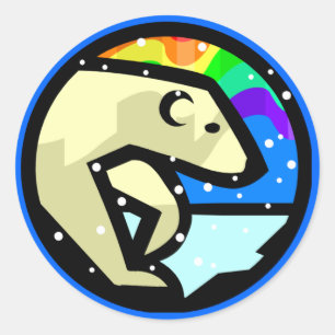 Aufkleber für coole Polarbären