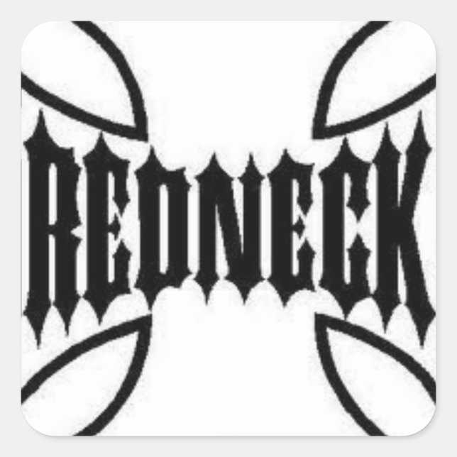 Aufkleber für coole Redneck 2 (Vorderseite)