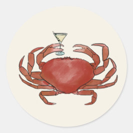 Aufkleber für Crab und Martini