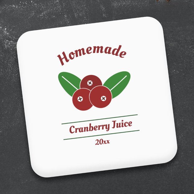Aufkleber für Cranberry Juice (Cranberry Juice Label Sticker)