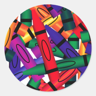 Aufkleber für Crayons