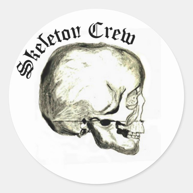 Aufkleber für Crews in Skeletton (Vorderseite)