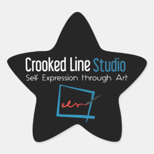 Aufkleber für Crooked Line-Studio