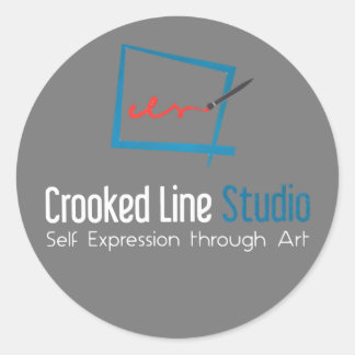 Aufkleber für Crooked Line-Studio