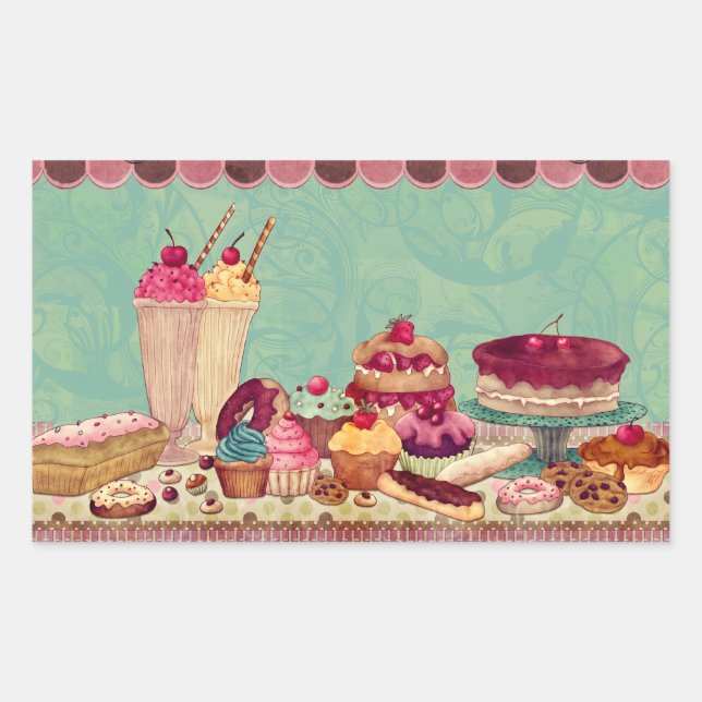 Aufkleber für Cupcake & Ice-Leckereien (Vorderseite)