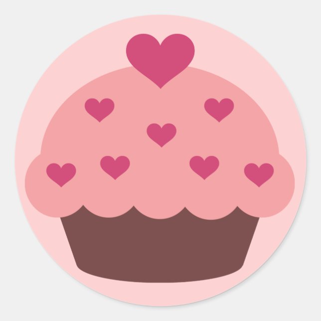 Aufkleber für Cupcake-Lieben (Vorderseite)