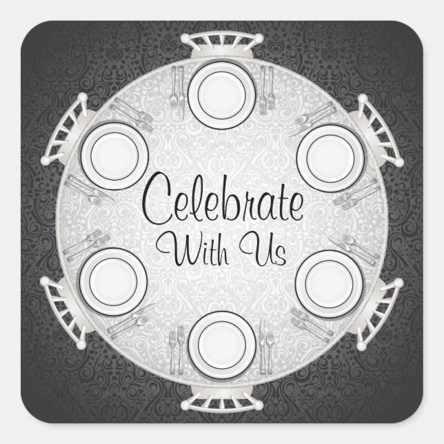 Aufkleber für das Abendessen (Vorderseite)