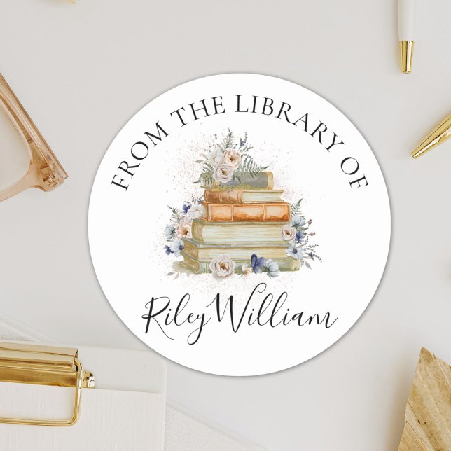 Aufkleber für das blaue Buchzeichen (In situ)