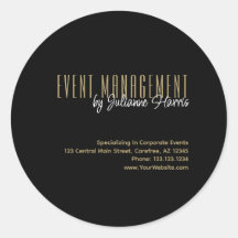 Aufkleber für das Business Event Management