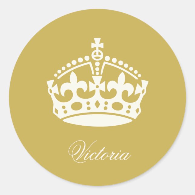 Aufkleber für das Chic-Gastgeschenk von Calm Gold  (Vorderseite)