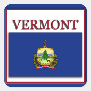 Aufkleber für das Design der Flaggen des Vermont-S