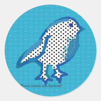 Aufkleber für das digitale Siegel "Blauvogel"