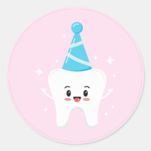 Aufkleber für das erste Gastgeschenk von Tooth - A