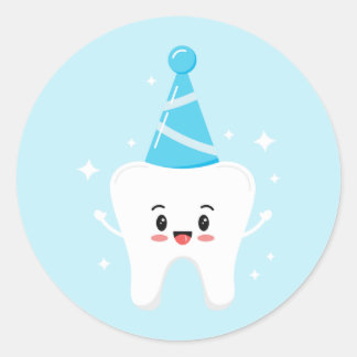 Aufkleber für das erste Gastgeschenk von Tooth - A