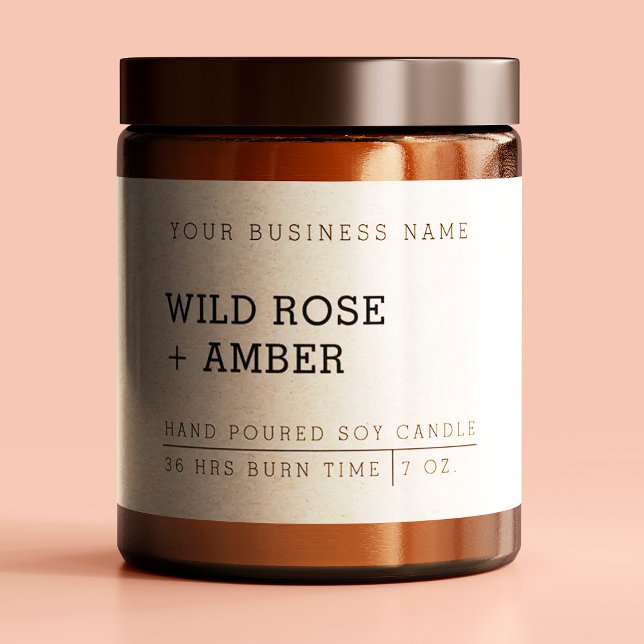 Aufkleber für das Etikett "Natural Candle White Pr (Von Creator hochgeladen)