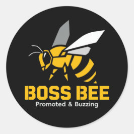 Aufkleber für das Etikett "Promotion Boss's Day"