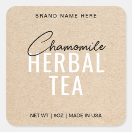 Aufkleber für das Etikett von Chamomile-Tee