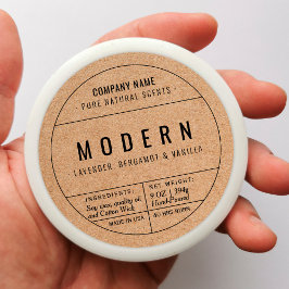 Aufkleber für das Etikett von hausgemachten Kerzen