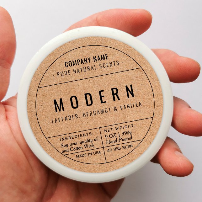 Aufkleber für das Etikett von hausgemachten Kerzen (Von Creator hochgeladen)