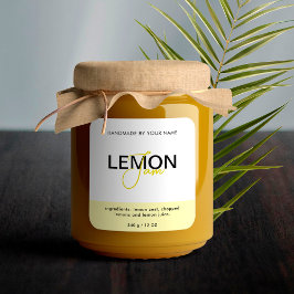 Aufkleber für das Etikett von Lemon-Marmelade