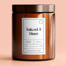 Aufkleber für das Etikett von Schwarzweißkerzen