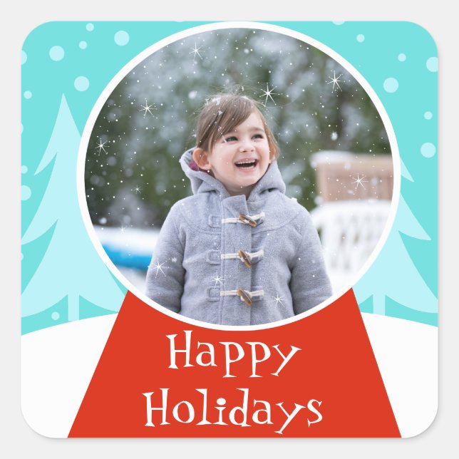 Aufkleber für das Foto von Snow Globe (Vorderseite)